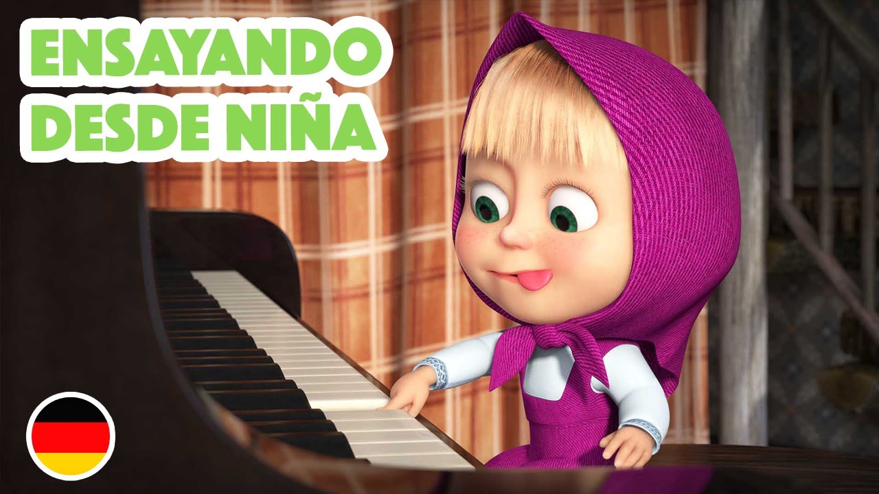 Masha y el Oso Castellano 💥 NUEVO EPISODIO💥Ensayando desde niña 🎹(Episodio 3) Las Canciones De Masha