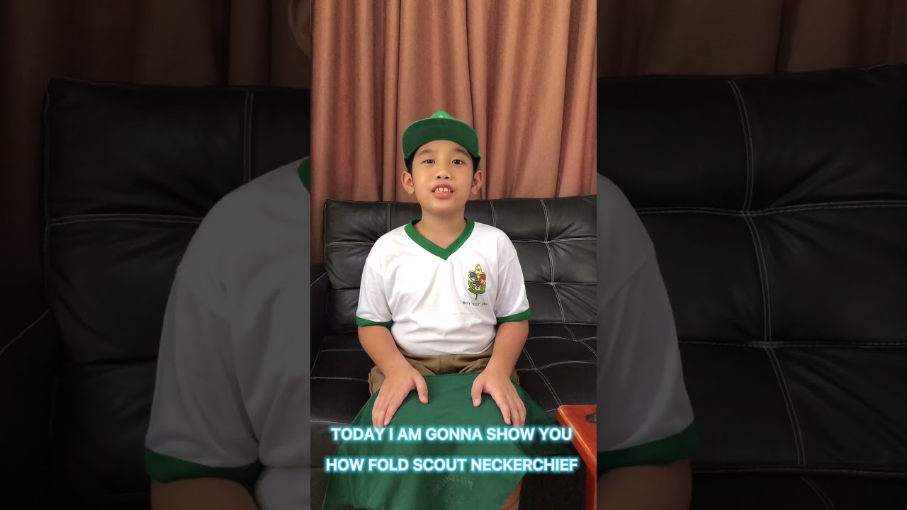 How to Fold a Scout Neckerchief #learnwithfun #learnwithme #reimarsworld