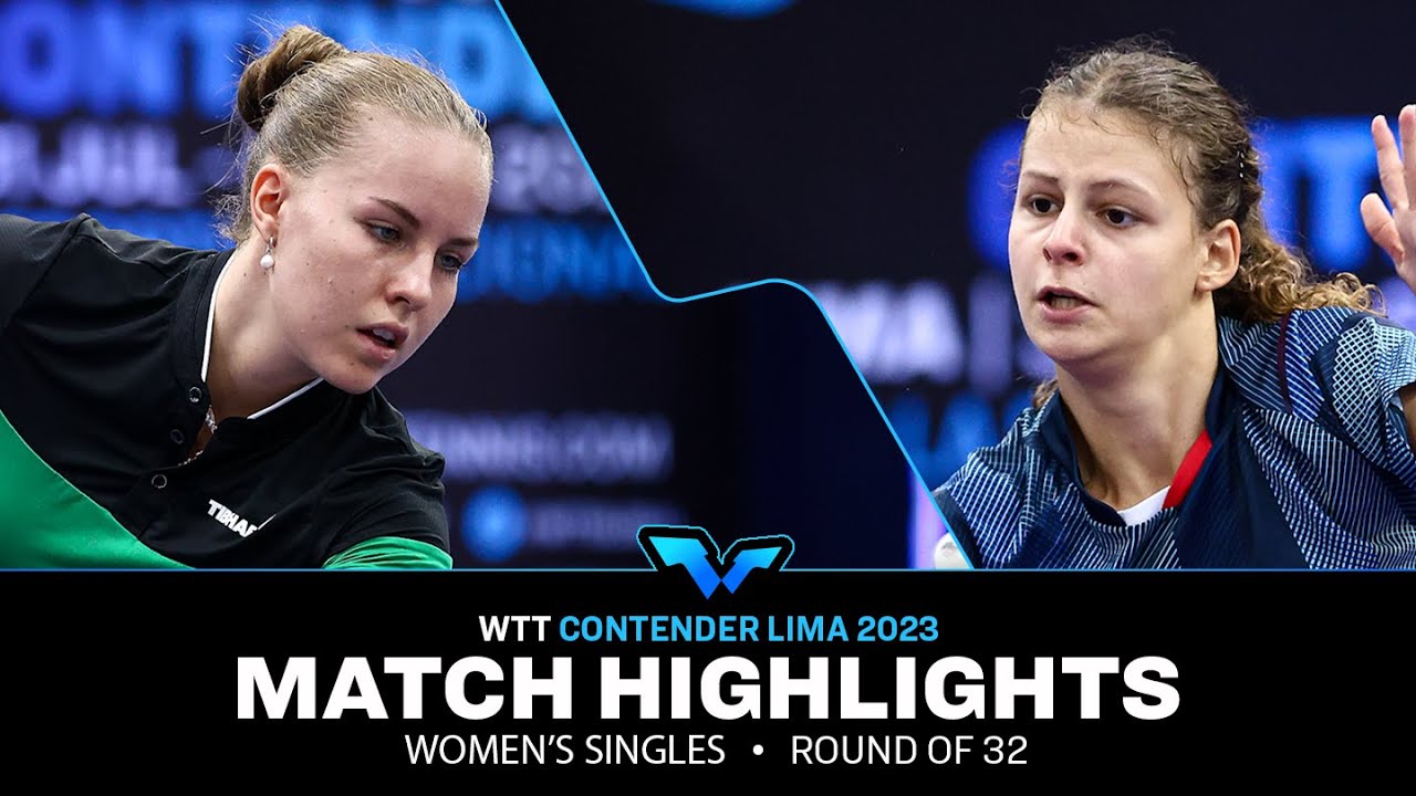 Annett Kaufmann vs Camille Lutz | WS R32 | WTT Contender Lima 2023