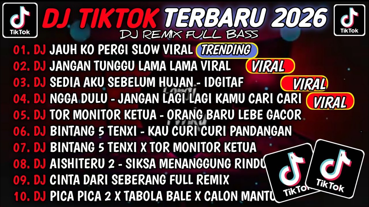 DJ TIKTOK TERBARU 2026🎵DJ JAUH KO PERGI🎵DJ JANGAN TUNGGU LAMA LAMA