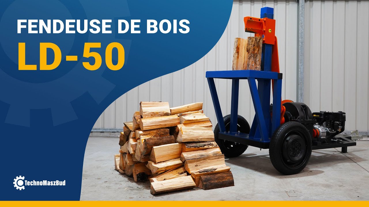 Fendeuse LD-50 pour la préparation du bois de chauffage pour usage domestique et professionnel