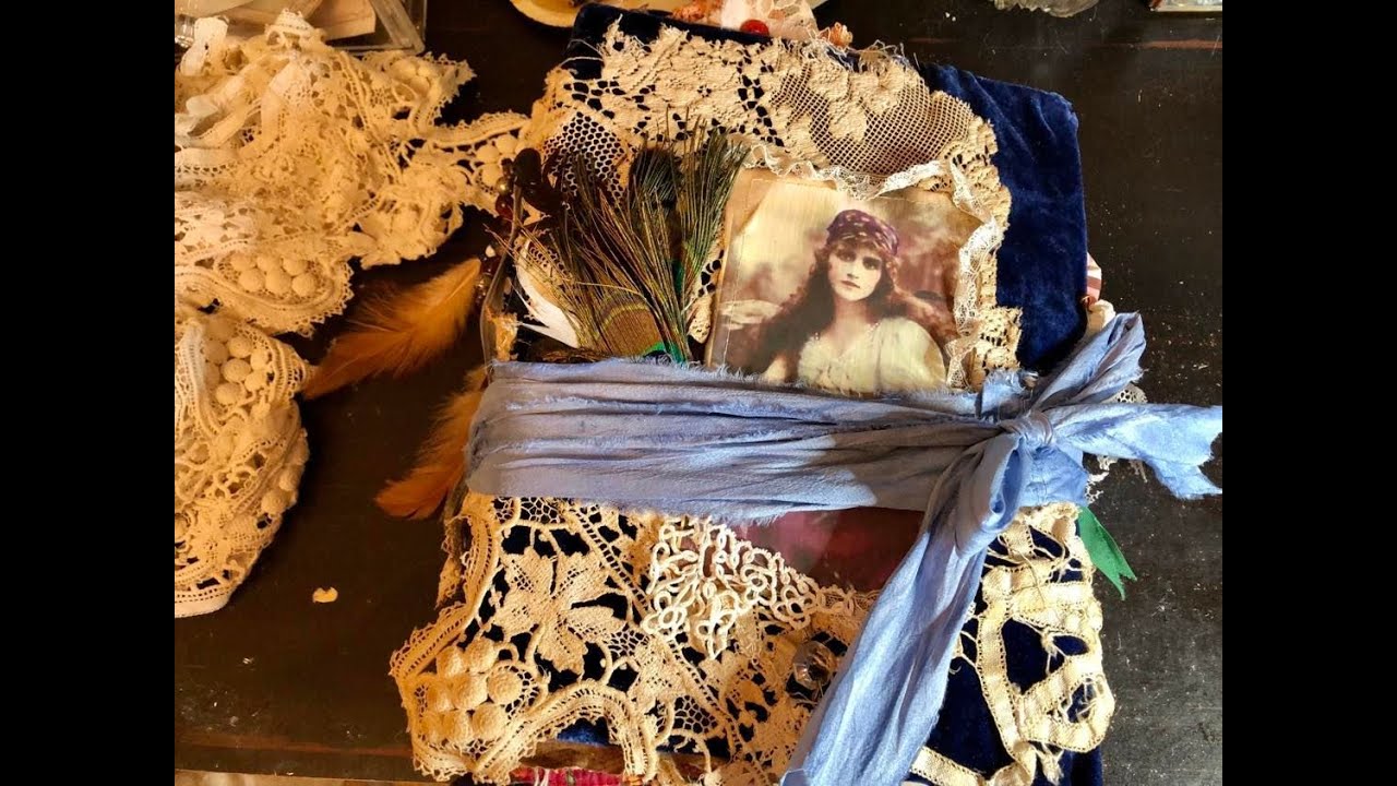 Blue Boho (SOLD)~ Winter Blues ~ Junk Journal Flip Through ~ Vintage Style