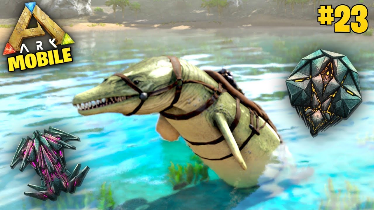 Finally Completed Water Cave With Low Level BASILOSAURUS 🔥| EP- 23 | ARK Ultimate Mobile Gameplay