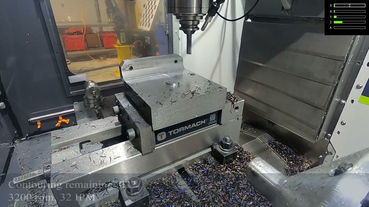 Tormach 1500MX 4th axis fixture, op 2