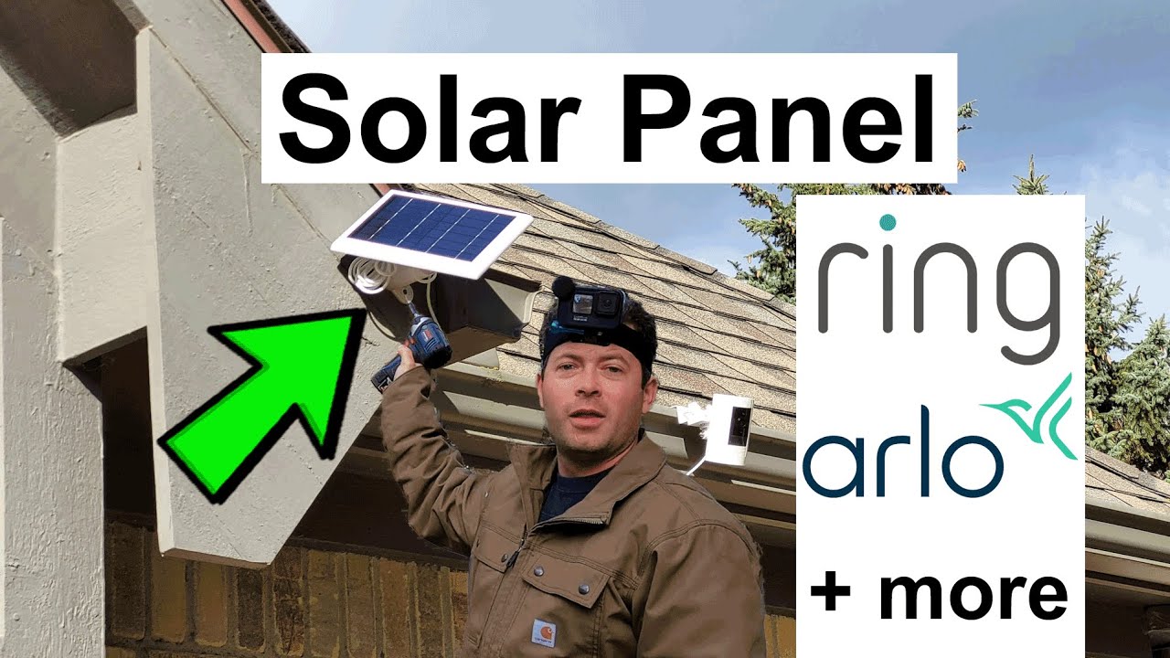 ✅ Solar Panel For Ring Alro Reolink Argus Security Cameras - Install and Review -Wasserstein