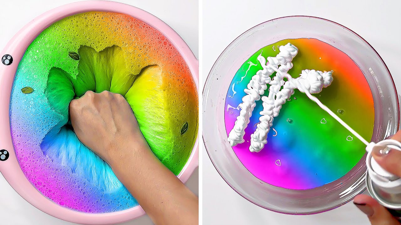 12 Hours Of Oddly Satisfying Slime ASMR - Relaxing When Stressed Or Sleepy