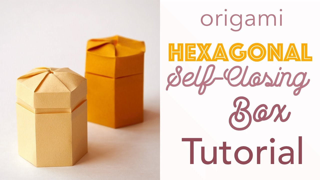 Self Closing Origami Twist Hexagonal Box Tutorial