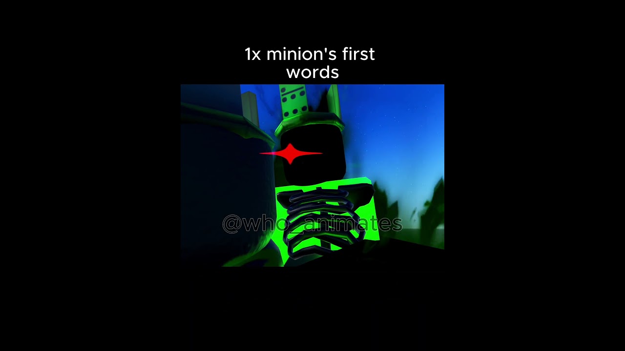 1x minion's first words #roblox #forsaken #memes