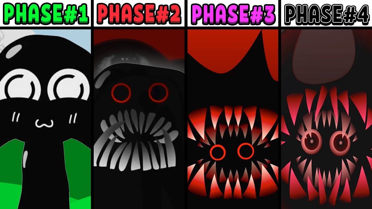 All Phases in New Incredibox Sprunki 4 of Inky: From Phase 1 to Phase 4