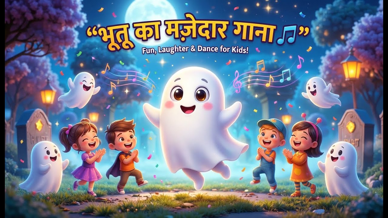 भूतू का Funny Dance Song | डर नहीं हँसी ही हँसी | Kids Comedy Horror Song 😄🎵