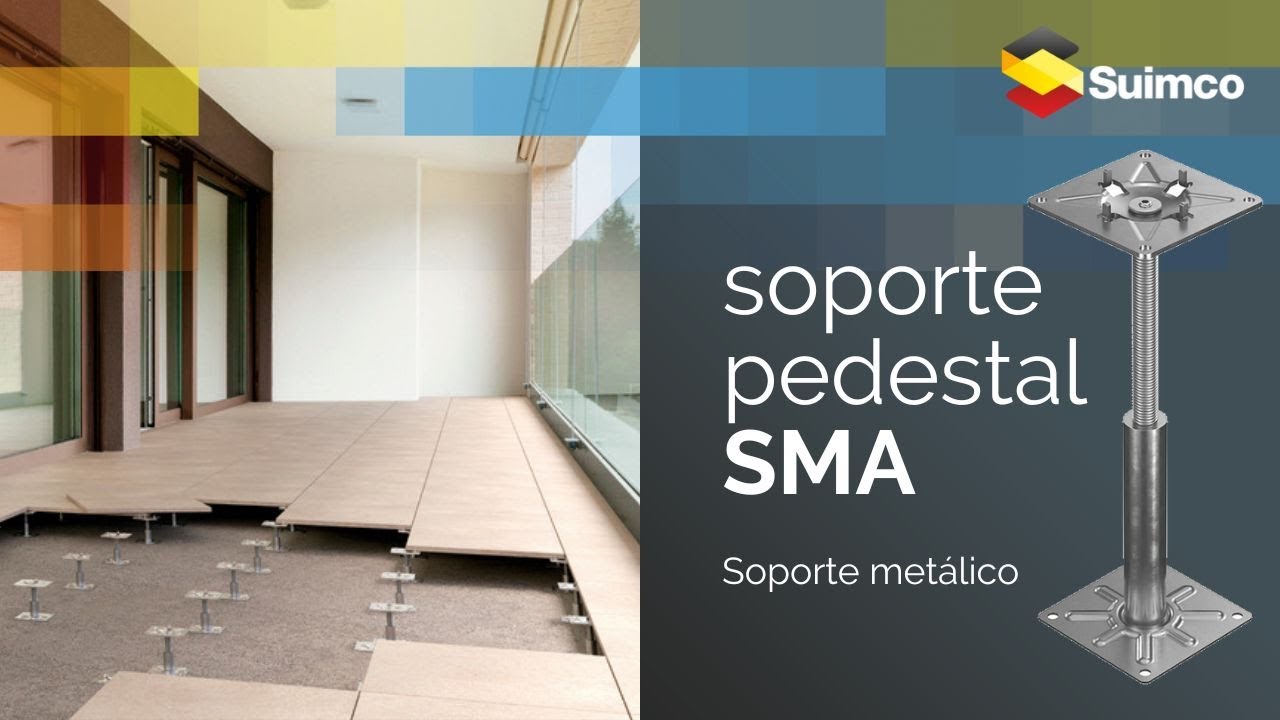 SMA PEDESTAL - Soporte metálico para suelo flotante para exteriores