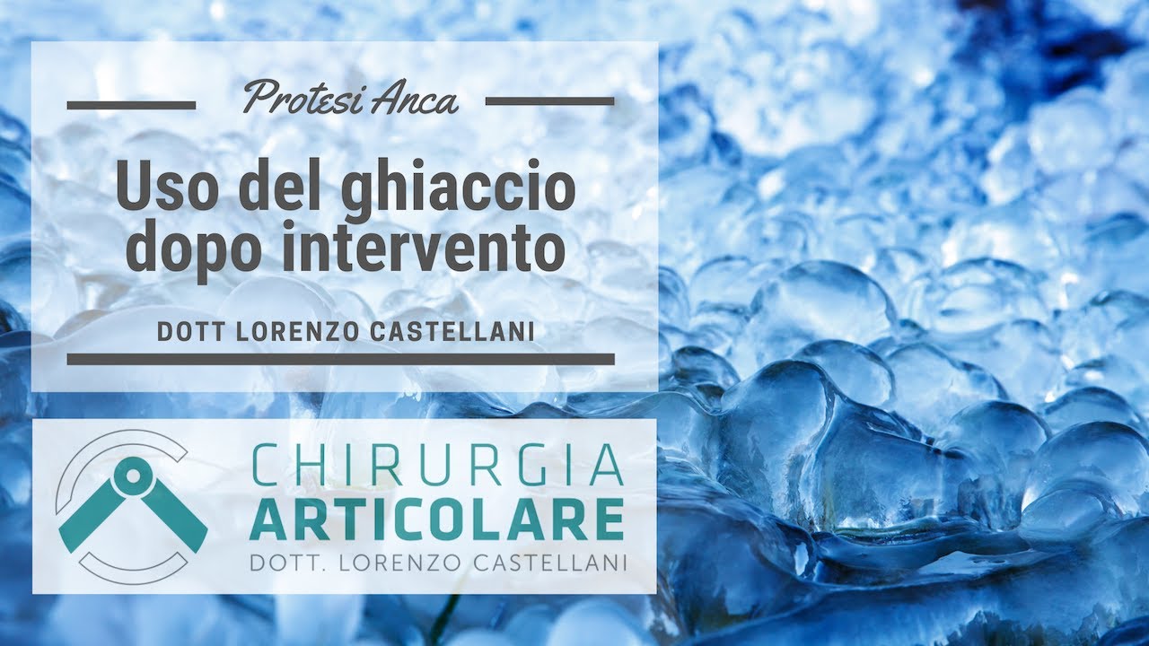 Come usare il ghiaccio dopo intervento di protesi all'anca e di protesi al ginocchio