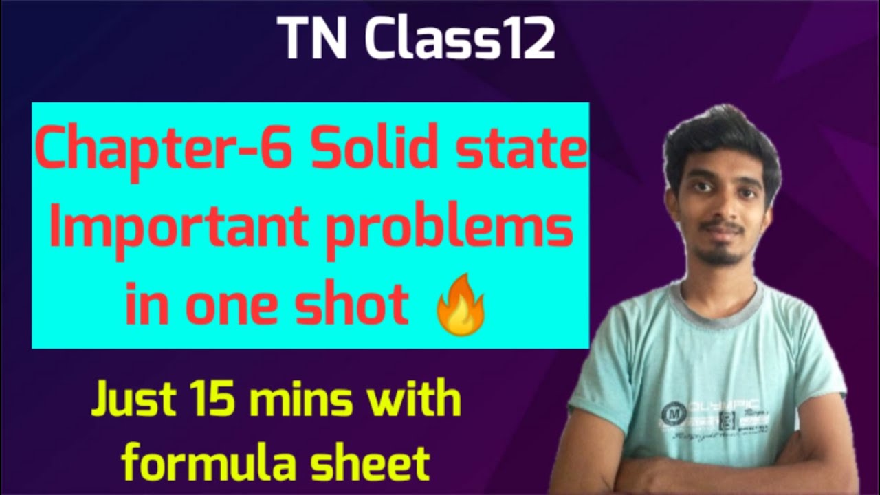TN Class12|Solid state Important problems in one shot 🔥|Detailed explanation|Just 15 mins