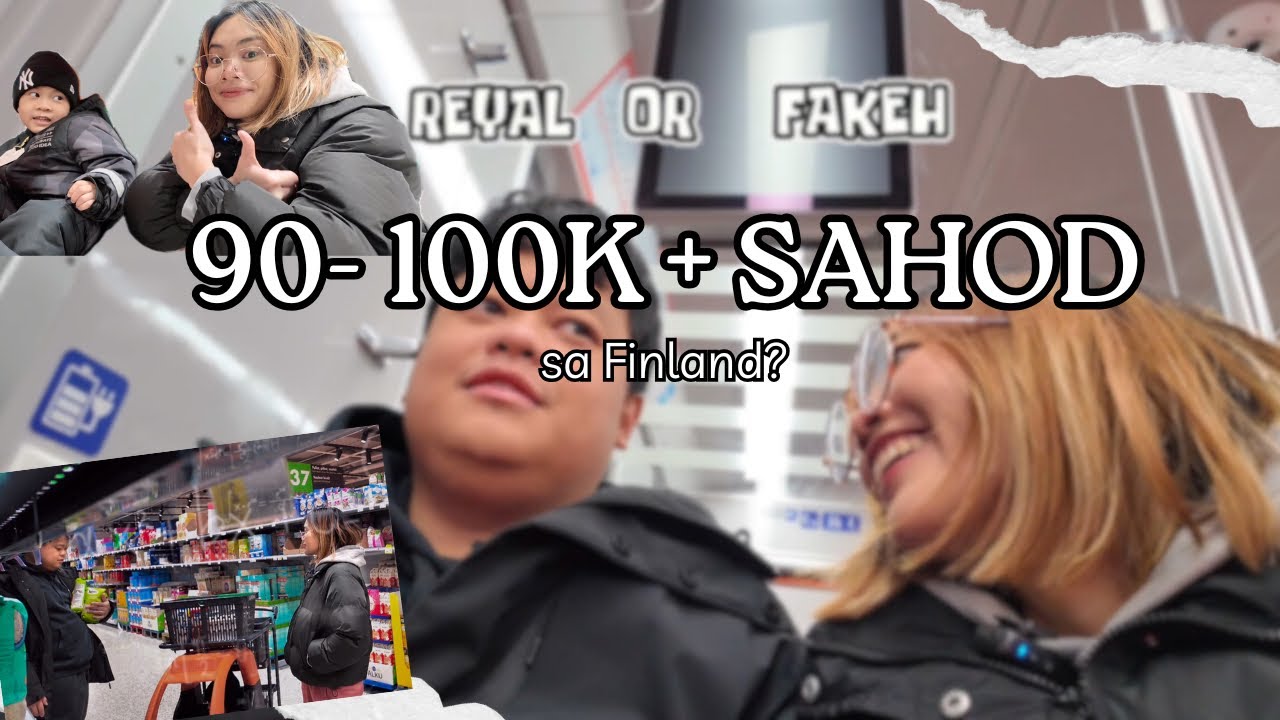 90K Plus Sahod from Pinas to Finland? 🤔| Cost of Living sa Finland | Grocery night | Sahod reveal🫣