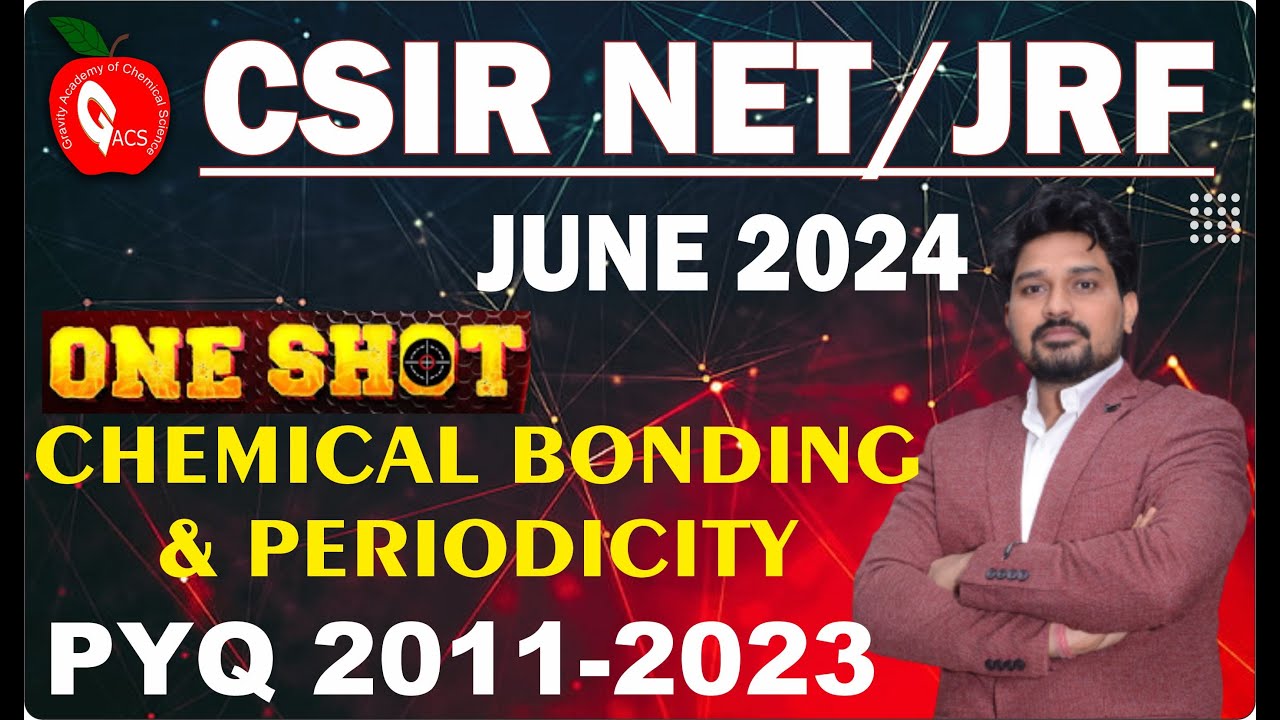CHEMICAL BONDING & PERIODICITY PYQ 2011-2023||TARGET CSIR NET JUNE 2024||DOWNLOAD APP GACS JAIPUR