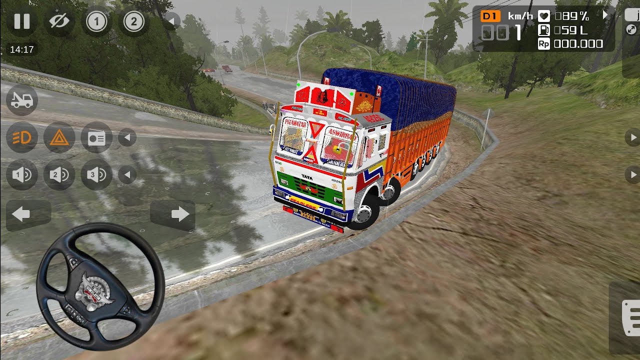 💥Ashok Leyland Truck Speed Breaker Off Road Map Gameplay | BUS Simulator Indonesia