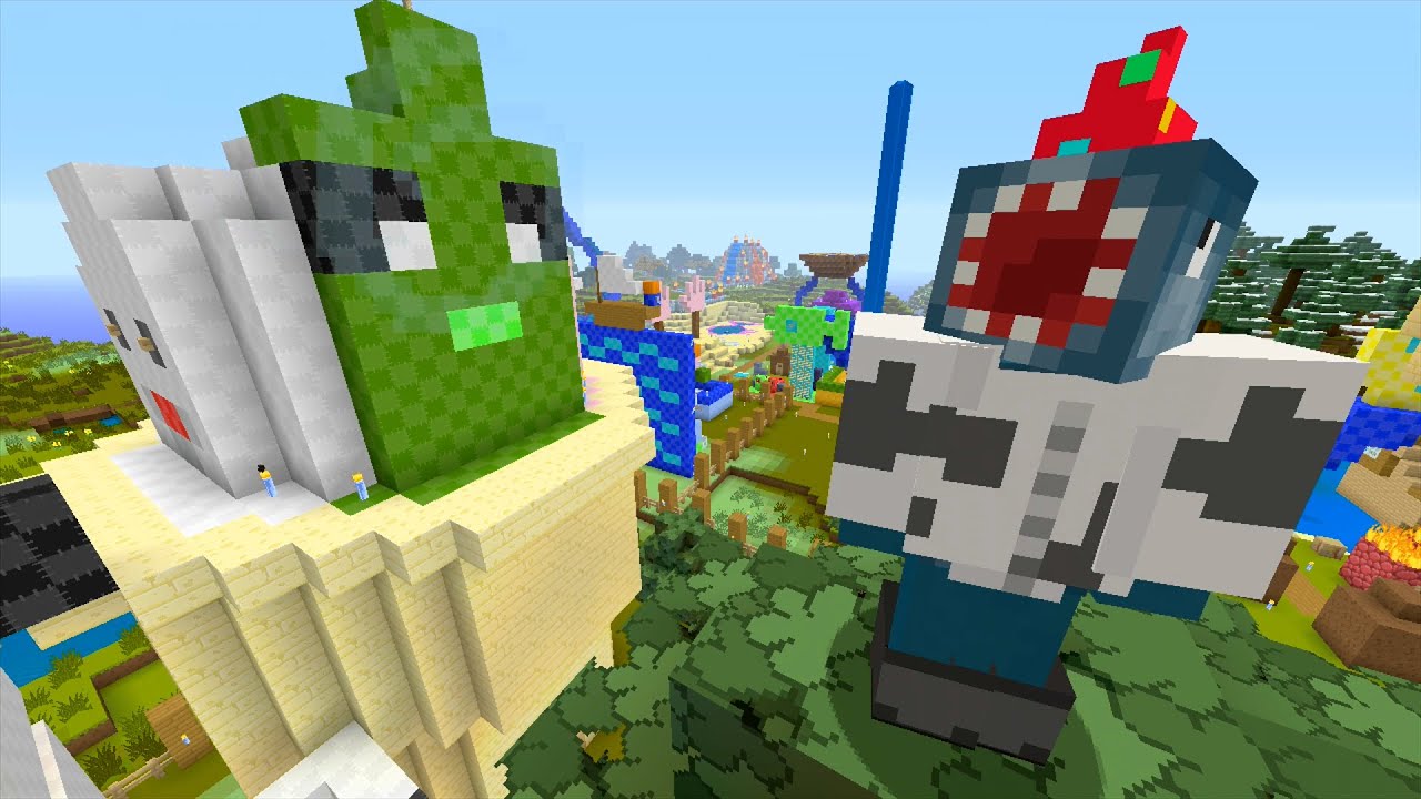 Minecraft Xbox - Quest A Big Umbrella (but actually just ice cream parlour all video) (167)