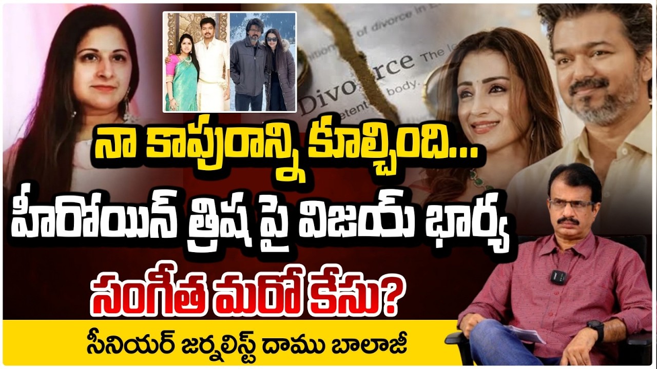 నా కాపురాన్ని కూల్చింది? Actor Vijay Wife Sangeetha Court Case Against Trisha | RedTv Talkies