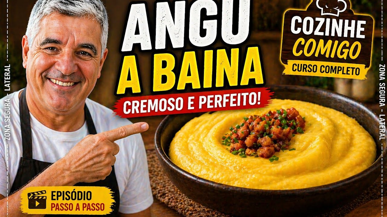 Curso de Culinária - Cozinhe Comigo - Angú à Baiana #angúabaiana