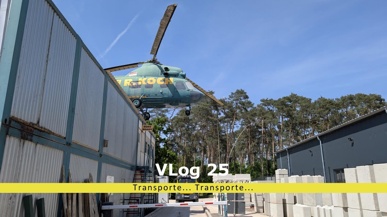 VLog 25 Transporte...Transporte... Tieflader; Betonlegosteine; MAN TGS;