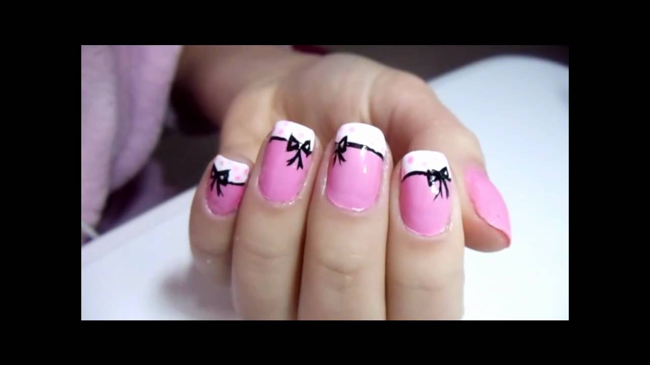 Tutorial unhas curtas:lacinhos