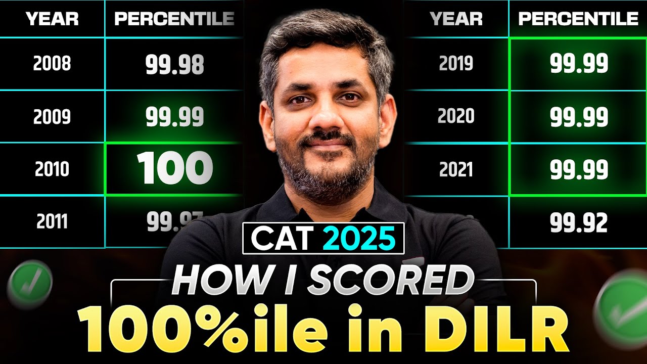 100%ile Strategy for DILR | How I Scored 100%ile in DILR | CAT 2025 DILR Strategy