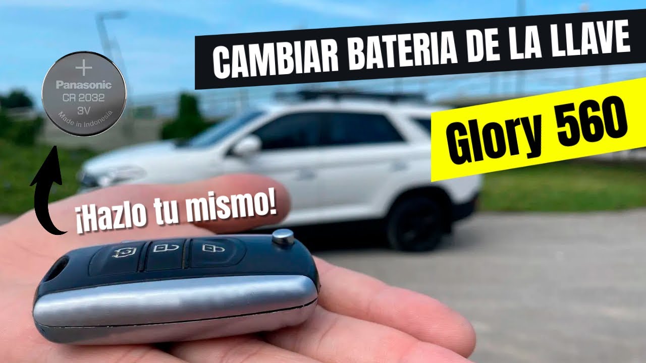 Como cambiar la #bateria #pila de la Llave en la #glory #560