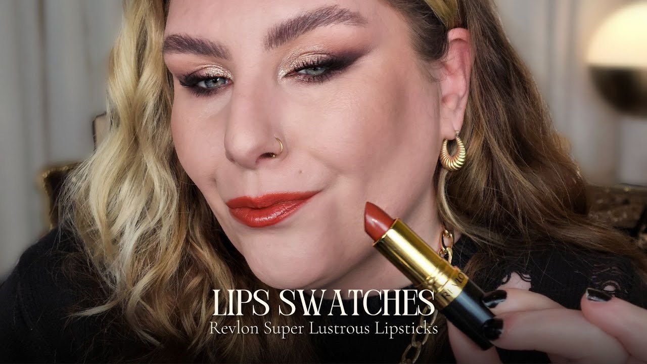 Образцы помады Revlon Super Lustrous.
