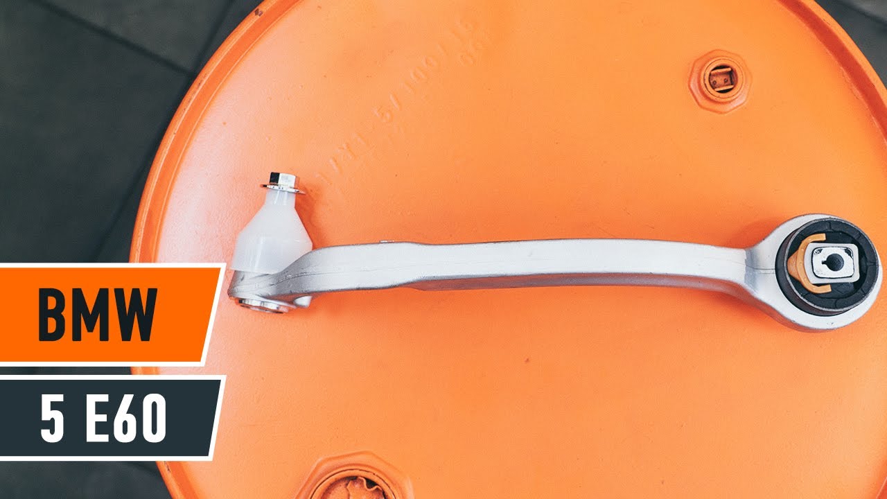 Hvordan bytte front nedre arm på BMW 5 E60 [Bruksanvisning]