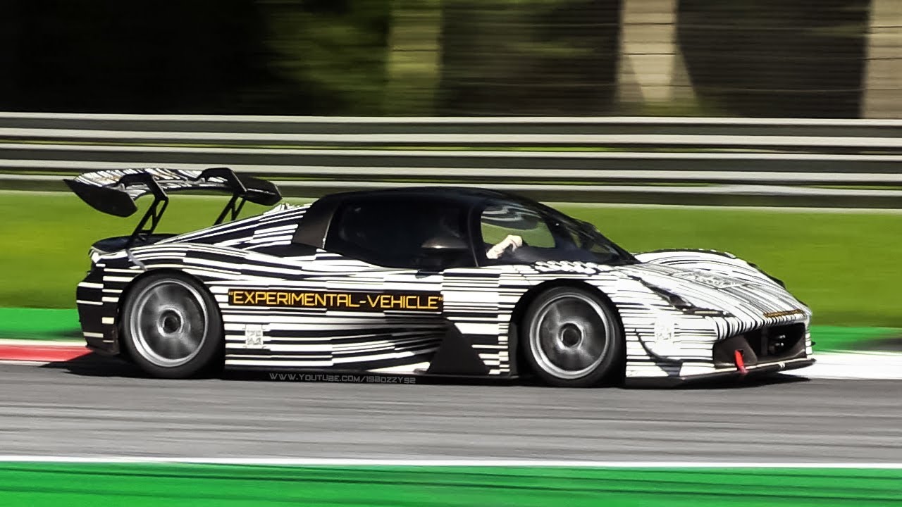 500HP Dallara EXP Accelerations & Sound: the track-only ''Stradale'' testing with & without roof!
