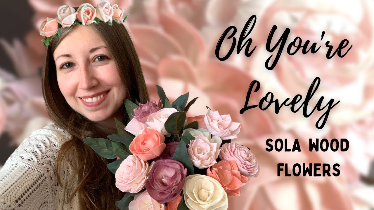 How to Paint Sola Wood Flowers from Oh You're Lovely!  - DIY Bouquet and Flower Crown