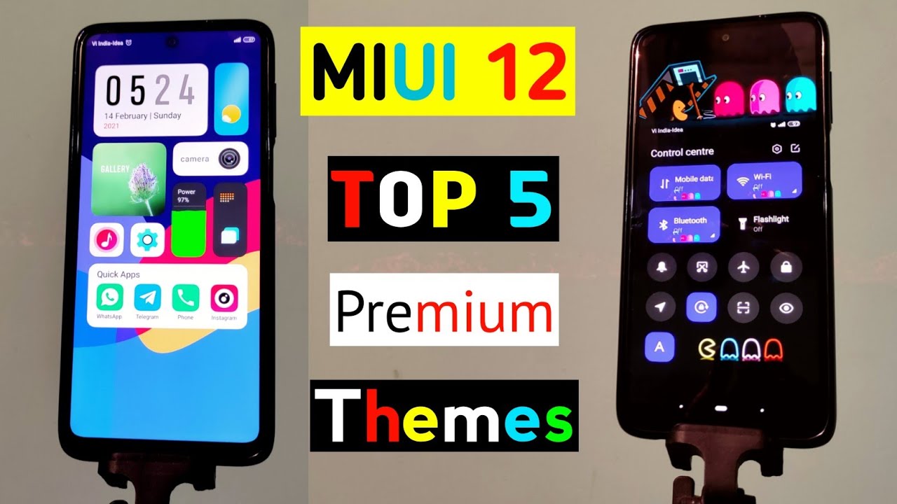 Top 5 best Miui 12 Themes For February 2021 | New Miui  12.5 System Ui | Miui 12
