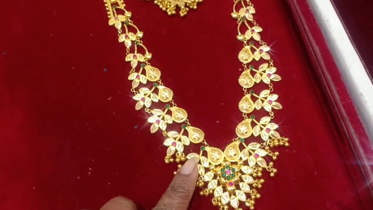 Light weight kerala Haaram Collection| Chandra Haaram |Tnagar SARAVANA ELITE Gold