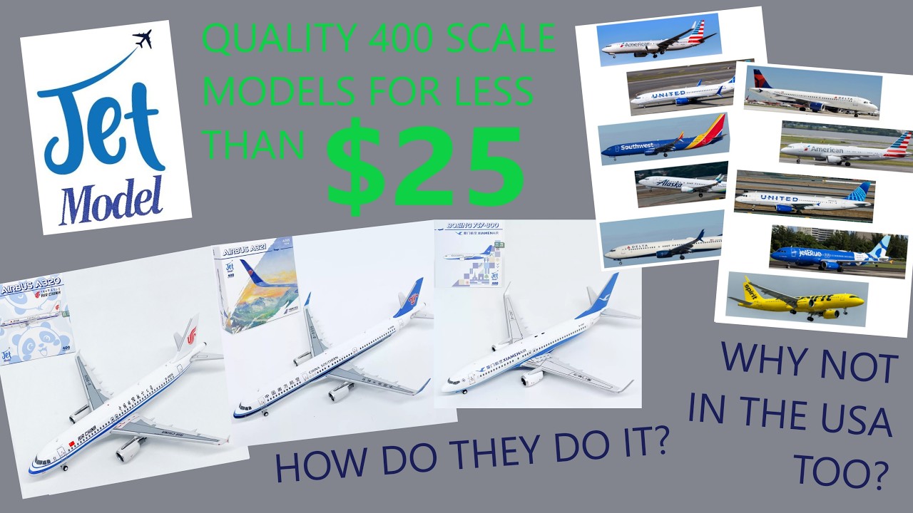 Более качественные модели самолетов A320 и 737 в масштабе 1:40, чем у Gemini Jets, НО вдвое дешевле!