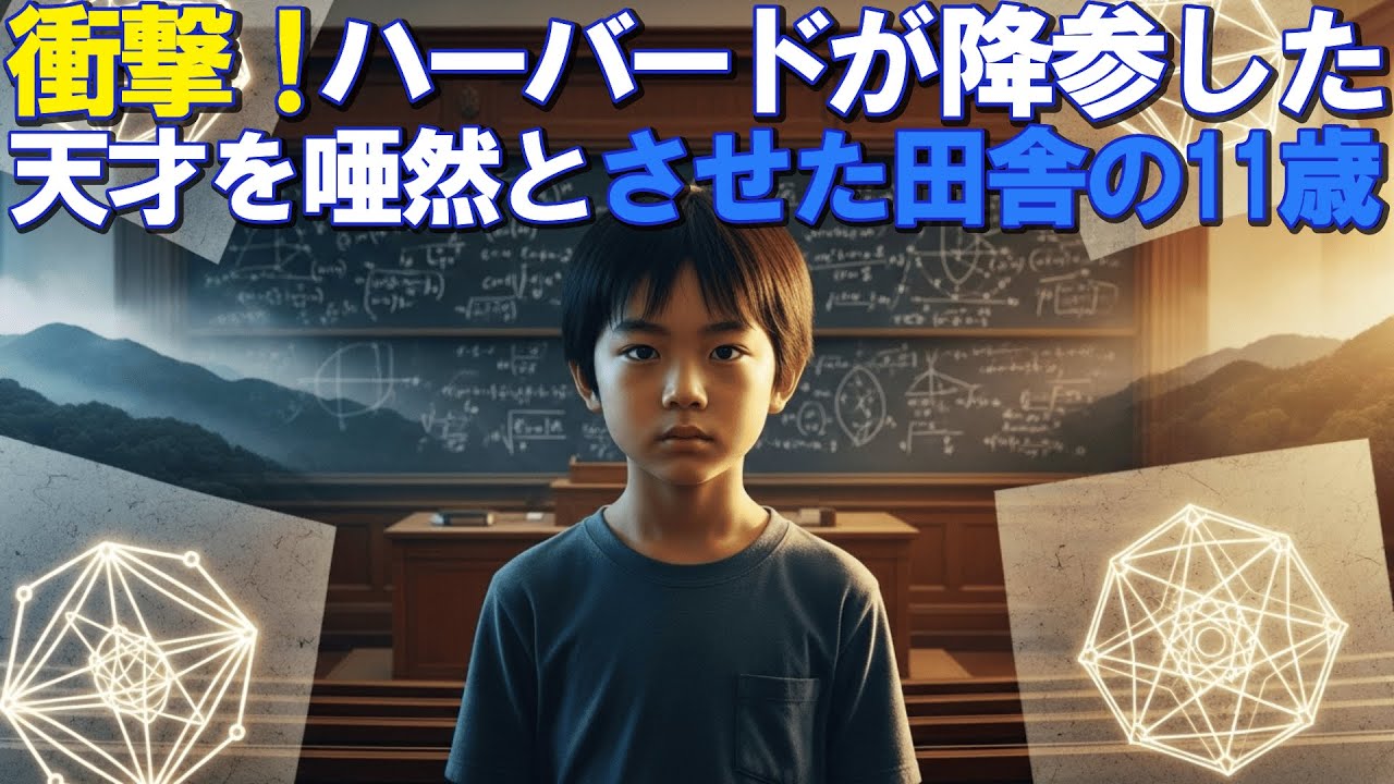 「衝撃！」ハーバード大学が降参した！天才を唖然とさせた田舎の11歳　　　　　　　　　　　　　　　　　　　　　　　　　　　　　　【海外の反応】【日本人】【2チャンネル】