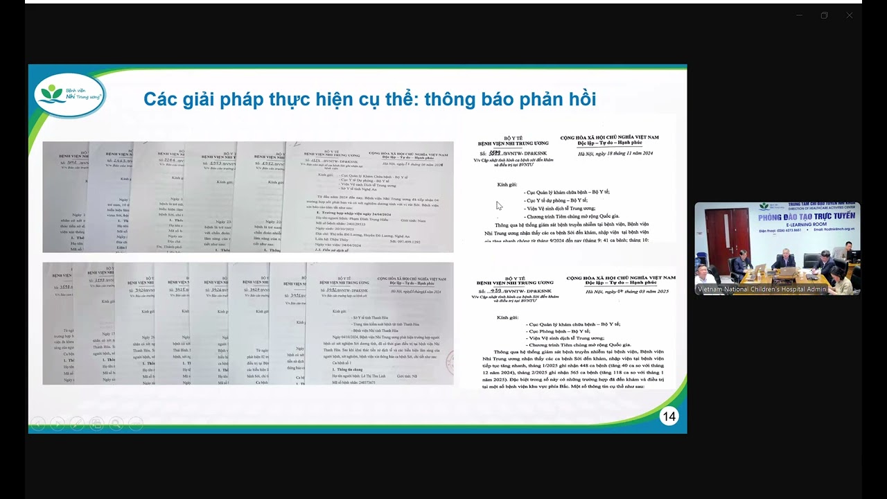 Dự phòng, kiểm soát lây nhiễm sởi- BVNTW2025