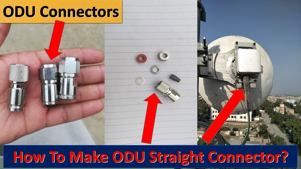 How To Make ODU Straight Connector | Microwave Antenna |telecom tower technician | Cable connectors