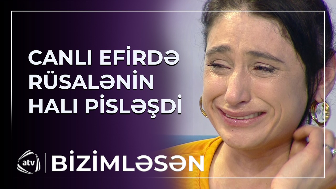 Təkliyə dözə bilmirəm... - Rüsalə canlı efirdə hönkür-hönkür AĞLADI / Bizimləsən