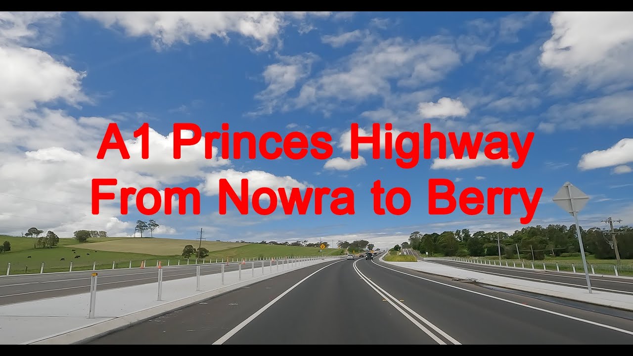 A1 Princes Highway from Nowra to Berry, New South Wales, Australia