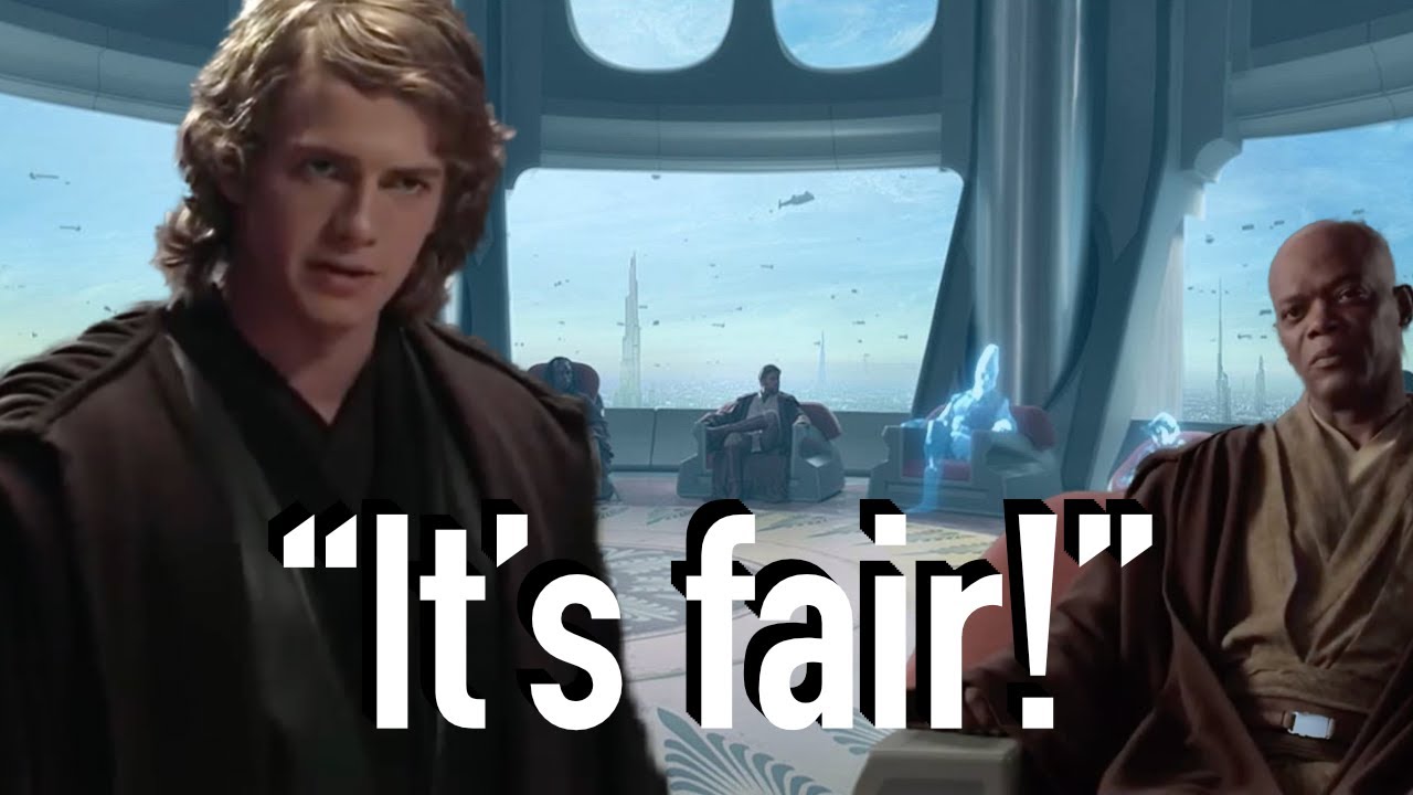Anakin isn't granted the rank of Master but doesn't mind