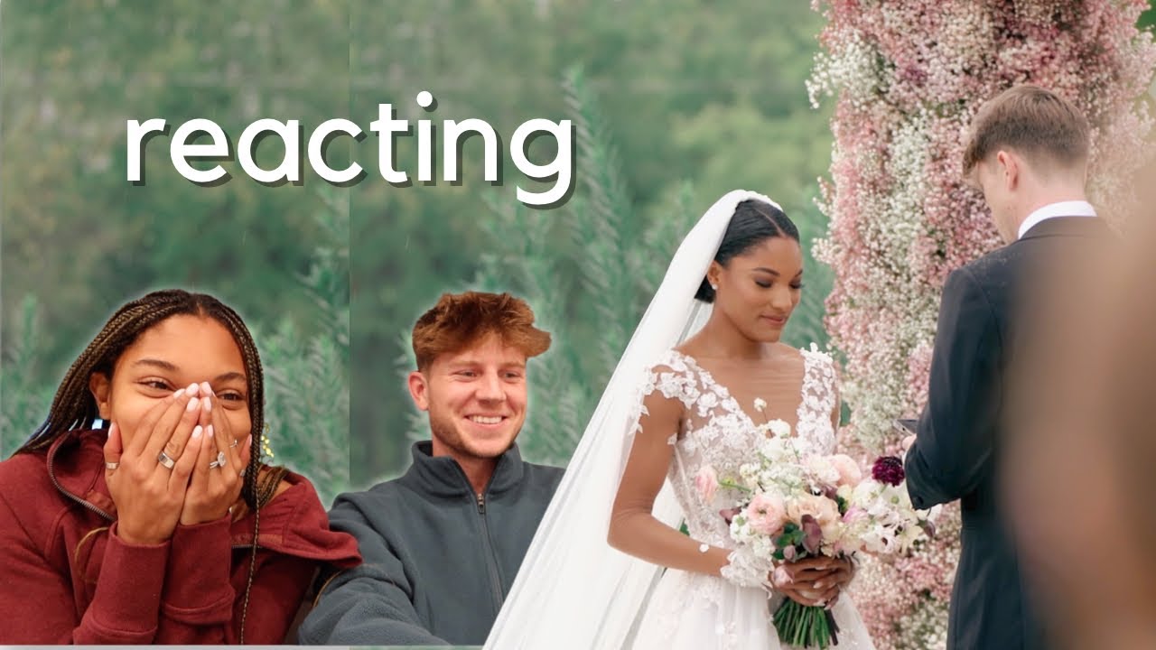 Watching Our Wedding Video For the First Time *emotional*