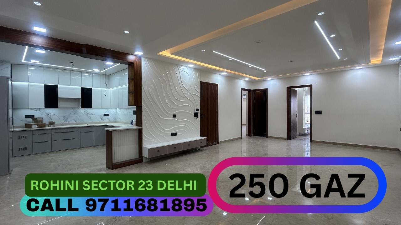 4bhk 250gaz | Luxury Floor | Lift & Parking | Rohini Sector 23 Delhi | Call 9711681895