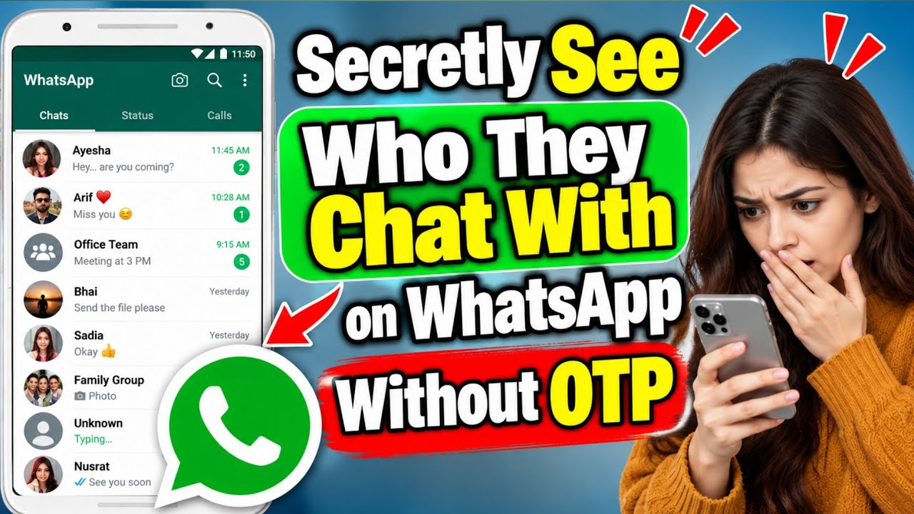Как тайно узнать, с кем они переписываются в WhatsApp без OTP 🤫 | Чат WhatsApp