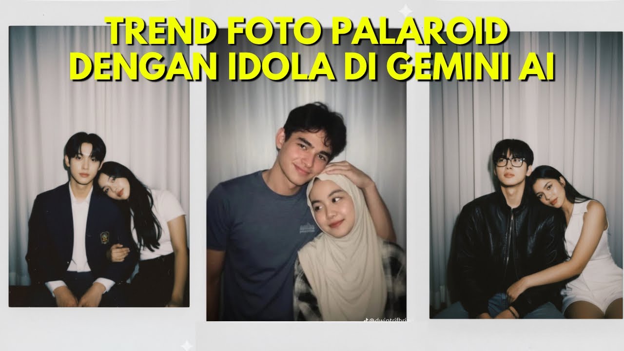 Cara Edit Foto Polaroid Bareng Idol di Gemini AI | Edit Foto Polaroid dengan Idola Viral Tiktok