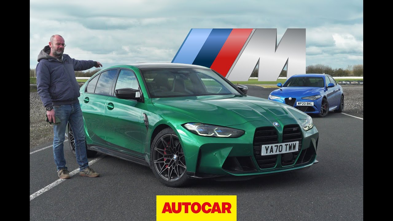 【世界最高のスーパーサルーンは】字幕付き　試乗　BMW M3コンペティション vs アルファ・ロメオ・ジュリア・クアドリフォリオ　AUTOCAR JAPAN