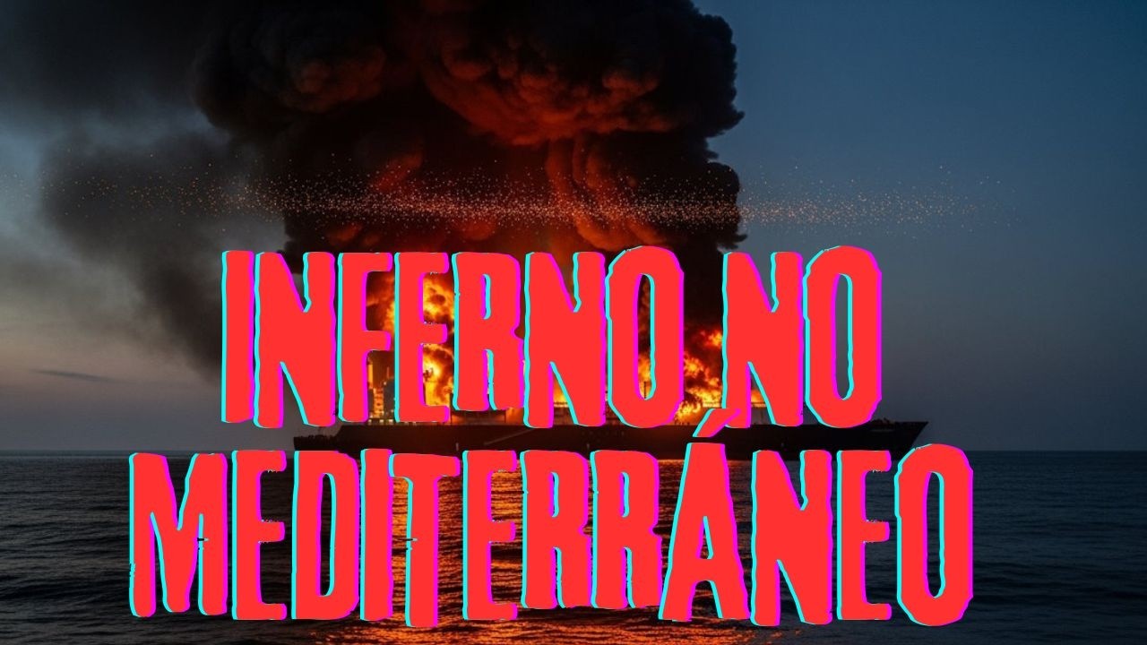 GIGANTE PETROLEIRO RUSSO ATACADO E EXPLODIDO