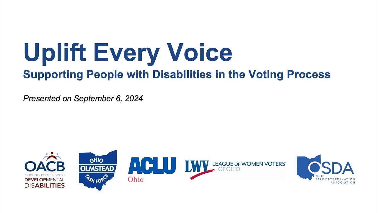 Uplift Every Voice: Supporting People with Disabilities in the Voting Process