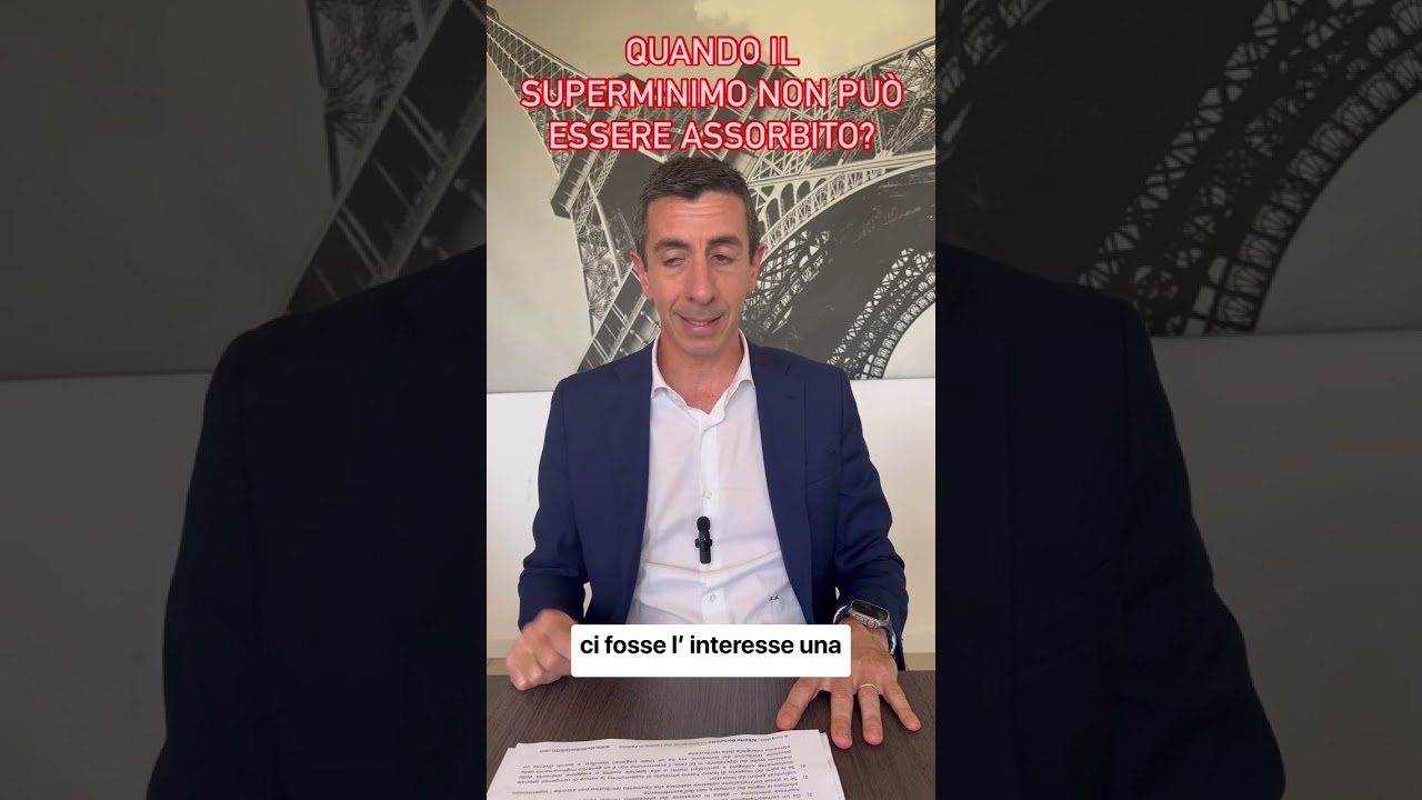 Quando il superminimo non può essere assorbito?