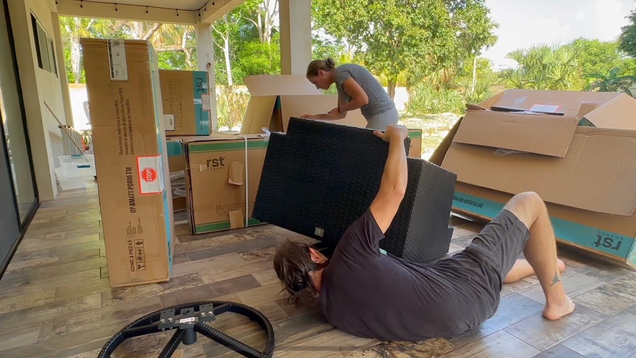 Unboxing & Review Costco Portofino Motion 19 pc. patio collection
