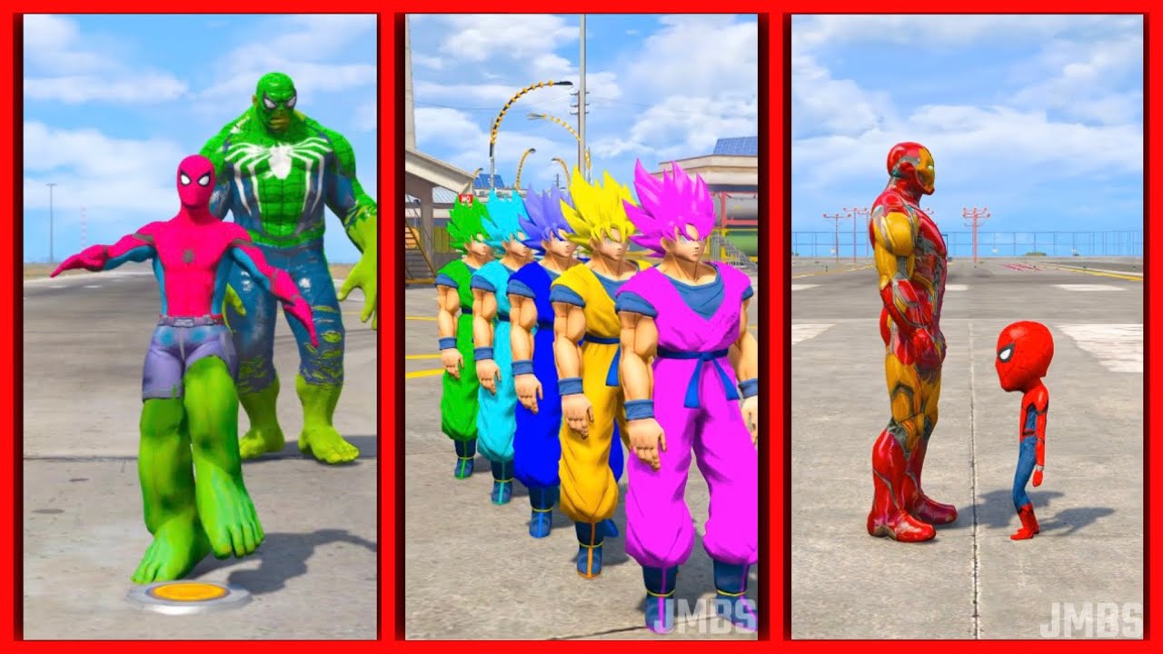 SPIDERMAN VS GOKU VS  IRONMAN | TEAM BATTLE & Who is the strongest?
